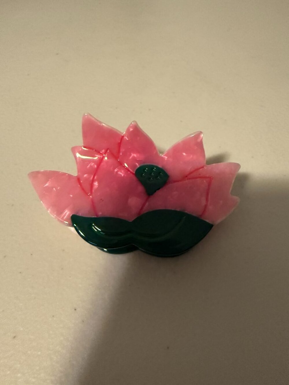 Lotus Flower Claw Clip Hair Accessory